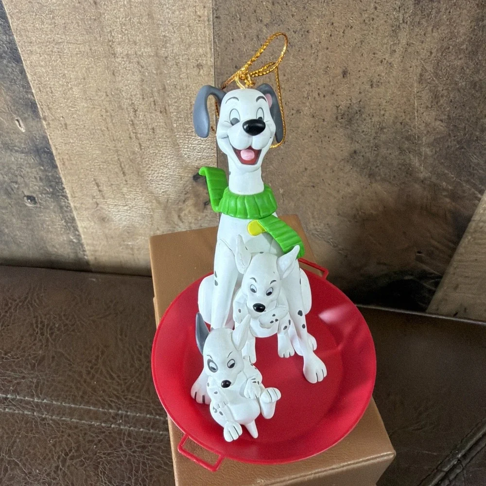 Vintage Grolier Disney Christmas Magic Ornament 101 Dalmatians 26231‎ 1990s Box